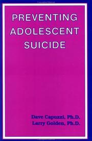 Cover of: Preventing adolescent suicide
