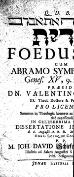 Cover of: Brit: karat ha-Shem et Avram = Foedus Dei cum Abramo symbolicum, Genes. XV, 9.10.17.18.
