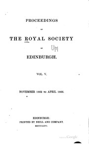 Cover of: Proceedings of the Royal Society of Edinburgh by Royal Society of Edinburgh, Royal Society of Edinburgh