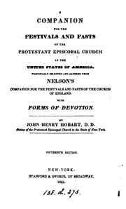 Cover of: A companion for the festivals and fasts of the Protestant Episcopal Church in the United States ... by John Henry Hobart