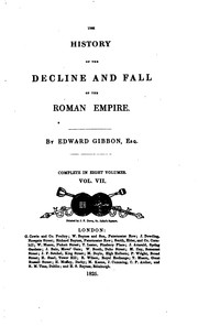 Cover of: The History of the Decline and Fall of the Roman Empire by Edward Gibbon