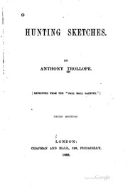 Cover of: Hunting Sketches by Anthony Trollope
