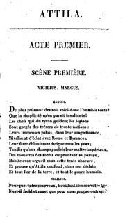 Cover of: Attila: tragédie en cinq actes