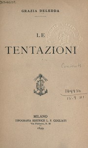Cover of: Le Tentazioni by Grazia Deledda