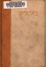 Cover of: Verses