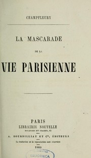 Cover of: La mascarade de la vie parisienne