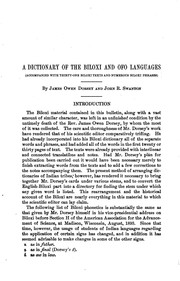 Cover of: A Dictionary of the Biloxi and Ofo Languages: Accompanied with Thirty-one ...