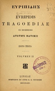 Cover of: Euripides tragoediae