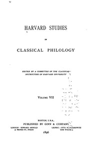Cover of: Harvard Studies in Classical Philology, Volume 93 by Harvard University
