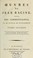 Cover of: Œuvres de Jean Racine