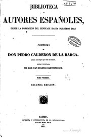 Cover of: Comedias de Don Pedro Calderon de la Barca