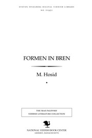 Cover of: Formen in bren: dertseylungen