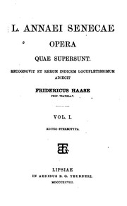 Cover of: L. Annaei Senecae opera quae supersunt by Seneca the Younger
