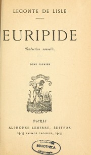 Cover of: Euripide by Euripides