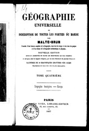 Cover of: Géographie universelle ou Description de toutes les parties du monde