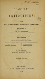 Cover of: Classical antiquities