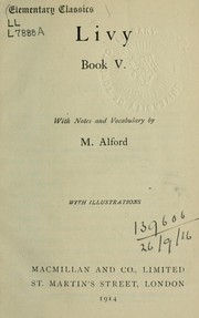 Cover of: Book V by Titus Livius