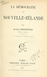Cover of: La démocratie en Nouvelle-Zélande.