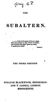 Cover of: The Subaltern: a Chronicle of the Peninsular War.