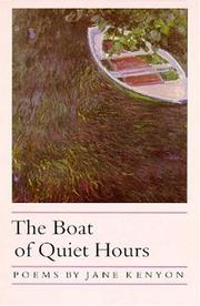 Cover of: The boat of quiet hours: poems