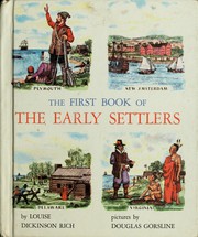 Cover of: The first book of the early settlers. by Louise Dickinson Rich