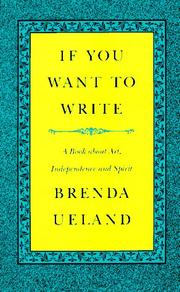 Cover of: If You Want to Write