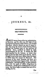 Cover of: A journey made in the summer of 1794, through Holland and the western frontier of Germany, with a return down the Rhine: to which are added, observation during a tour to the lakes of Lancashire, Westmoreland, and Cumberland.