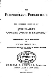 Cover of: The electrician's pocket-book by Édouard Hospitalier