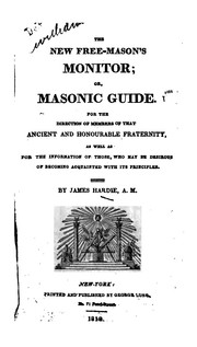 Cover of: The new free-mason's monitor