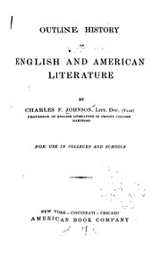 Cover of: Outline history of English and American literature.