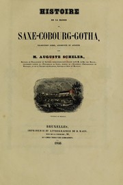 Cover of: Histore de la maison de Saxe-Cobourg-Gotha by Wilderich Weick