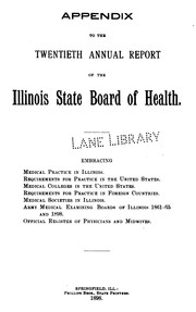 Annual report of the State Board of Health of Illinois. 1877/78 by No name