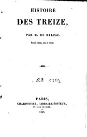 Cover of: Histoire des Treize