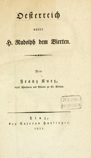 Cover of: Oesterreich unter H. Rudolph dem Vierten