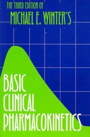 Cover of: Basic clinical pharmacokinetics by Michael E. Winter