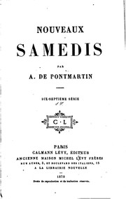 Cover of: Nouveaux samedis by 