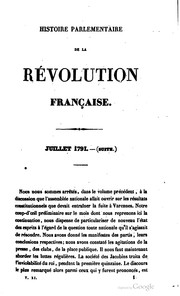 Cover of: Histoire parlementaire de la révolution française