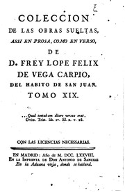 Cover of: Colección de las obras sueltas, assi en prosa, como en verso by Lope de Vega, Francisco Cerdá y Rico