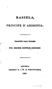 Cover of: Rassela by Samuel Johnson