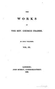Cover of: The works of the Rev. George Crabbe...