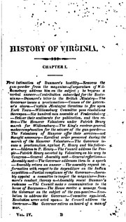 Cover of: The History of Virginia: From Its First Settlement to the Present Day
