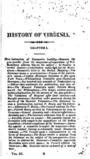 Cover of: The History of Virginia: From Its First Settlement to the Present Day by John Burk, John Daly Burk, Skelton Jones , Louis Hue Girardin