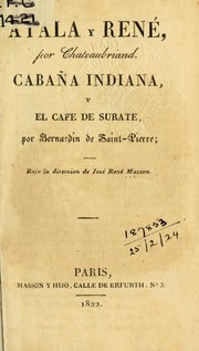 Cover of: Atala y René by François-René de Chateaubriand