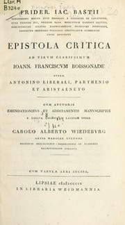 Aristaeneto by Friedrich Jakob Bast