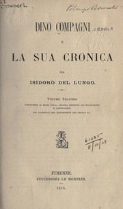 Cover of: Dino Compagni e la sua cronica