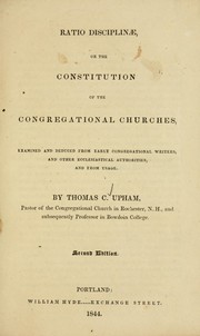 Cover of: Ratio discipline, or, The constitution of the Congregational churches