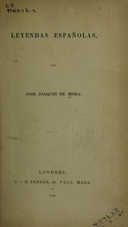 Cover of: Leyendas españolas