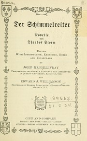 Cover of: Der Schimmelreiter by Theodor Storm