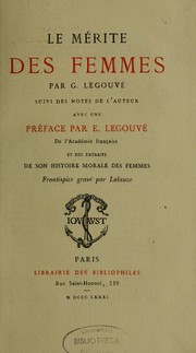 Cover of: Le mérite des femmes: suivi des notes de l'auteur