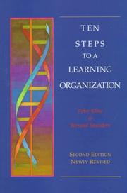 Cover of: Ten steps to a learning organization by Peter Kline